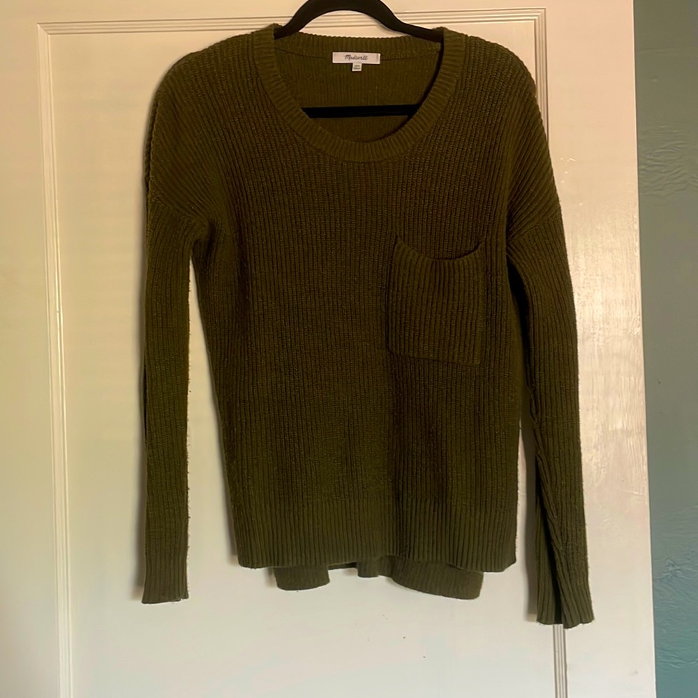 Green Madewell Oversized Sweater in size EXTRA EXTRA SMALL
